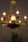French Empire Style Bronze, Brass and Glass Chandelier, 1920s 33