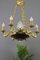 French Empire Style Bronze, Brass and Glass Chandelier, 1920s 34