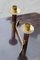 Italian Brass Rosewood Candleholder, 1950s 3