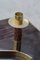 Italian Brass Rosewood Candleholder, 1950s 4