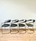 Vintage Black Leather Italian Dining Chairs from Arrben, Set of 6, Image 4