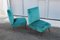 Fauteuils en Velours Vert par Gigi Radice pour Minotti, 1950s, Set de 2 2