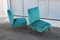 Green Velvet Lounge Chairs by Gigi Radice for Minotti, 1950s, Set of 2 2