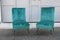 Green Velvet Lounge Chairs by Gigi Radice for Minotti, 1950s, Set of 2, Image 1