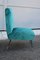 Green Velvet Lounge Chairs by Gigi Radice for Minotti, 1950s, Set of 2, Image 4