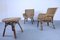 Mid-Century Tisch & Stühle aus Korbgeflecht, 3er Set 20