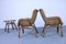 Table et Chaises Mid-Century en Osier, Set de 3 19