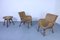 Mid-Century Wicker Table and Chairs, Set of 3 16