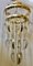 Mid-Century Round Murano Glass and Brass Chandelier, 1970, Image 1