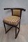 Antique Art Nouveau Austrian Beech Wood and Striped Velvet Chairs, 1910, Set of 2, Image 4