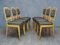 Mid-Century Maple Wood and Velvet Dining Chairs by Vittorio Dassi, 1950s, Set of 6 7