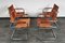 Vintage Model S34 Cognac Saddle Leather Dining Chairs by Mart Stam & Marcel Breuer for Unbekannt, Set of 4 2