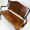 Antique Embossed Bentwood Bench by Jacob and Josef Kohn 4