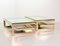 G-Table 23-Carat Gold-Plated Coffee Tables with Glass Tops from Belgo Chrom / Dewulf Selection, 1970s, Set of 2 4