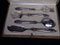 Antique Art Nouveau Pewter & Silver Cutlery Set from Josselin, Set of 5, Image 3