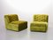 Crispy Green Velvet Modular Lounge Corner Sofa from Laauser, 1970s, Set of 6, Image 17