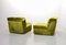 Crispy Green Velvet Modular Lounge Corner Sofa from Laauser, 1970s, Set of 6 18