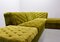 Crispy Green Velvet Modular Lounge Corner Sofa from Laauser, 1970s, Set of 6 13