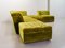 Crispy Green Velvet Modular Lounge Corner Sofa from Laauser, 1970s, Set of 6 5