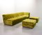 Crispy Green Velvet Modular Lounge Corner Sofa from Laauser, 1970s, Set of 6 11