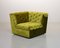 Crispy Green Velvet Modular Lounge Corner Sofa from Laauser, 1970s, Set of 6 15