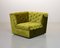 Crispy Green Velvet Modular Lounge Corner Sofa from Laauser, 1970s, Set of 6, Image 15