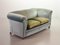 Chesterfield Duotone Two-Seat Victorian Sofa in Frosted Blue and Moss Green Velvet, 1950s 3