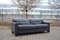 Vintage Swiss DS 17 Black Leather Sofa from de Sede, 1990s 3