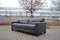 Vintage Swiss DS 17 Black Leather Sofa from de Sede, 1990s 4