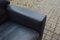 Vintage Swiss DS 17 Black Leather Sofa from de Sede, 1990s, Image 14