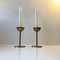 Mid-Century Danish Brass Candlesticks from Cawa, 1970s, Set of 2, Image 5