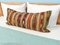 Housse de Coussin King Size Kilim en Laine Beige Rayée par Zencef Contemporary 5