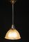 French Pendant Lamp in Holophane Style, 1940s, Image 3