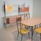 Mid-Century Italian Multi-Color Dining Room Set in the style of Ico Parisi, 1958, Set of 8, Image 5