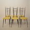 Mid-Century Italian Multi-Color Dining Room Set in the style of Ico Parisi, 1958, Set of 8 3