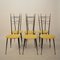 Mid-Century Italian Multi-Color Dining Room Set in the style of Ico Parisi, 1958, Set of 8, Image 3