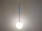 Lámpara colgante Mid-Century de vidrio, años 70, Imagen 2