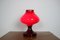 Lampe de Bureau Rouge en Verre par Stefan Tabery, 1960s 2