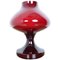 Red All Glass Table Lamp by Stefan Tabery, 1960s, Image 1