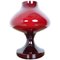 Rote All Glas Tischlampe von Stefan Tabery, 1960er 1