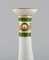 Candlesticks and Dish Set in Hand-Painted Porcelain from Limoges, France, Set of 3, Image 5