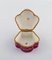 Antique Lidded Box in Hand-Painted Porcelain with Flowers and Gold Decoration, Image 5