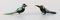 Figuras miniatura de vidrio suecas en forma de pájaros, años 70. Juego de 10, Imagen 5