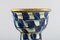 Vase aus glasiertem Steingut mit Messinghalterung von Kähler, Dänemark, 1930er 4