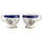 Tasses Crème Antique en Porcelaine Peinte à la Main de Sèvres, France, 19ème Siècle, Set de 2 1