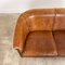 Sheep Leather Cognac Club Sofa, 1980s 10