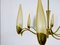 Mid-Century Modern Italian Brass and Glass Chandelier from Stilnovo, 1960s 7