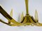 Mid-Century Modern Italian Brass and Glass Chandelier from Stilnovo, 1960s 8