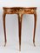 Pedestal Table in Marquetry and Gilt Bronze 6