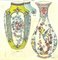 Gabriel Fourmaintraux, Anfora e Vaso, Inchiostro originale e acquerello, inizio XX secolo, Immagine 1